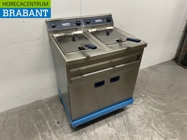 Stainless steel Mareno Double Fryer 2 x 10 liters 400V Horeca (kopie) - Image 3