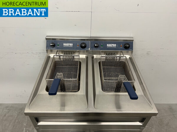 Stainless steel Mareno Double Fryer 2 x 10 liters 400V Horeca (kopie) - Image 4
