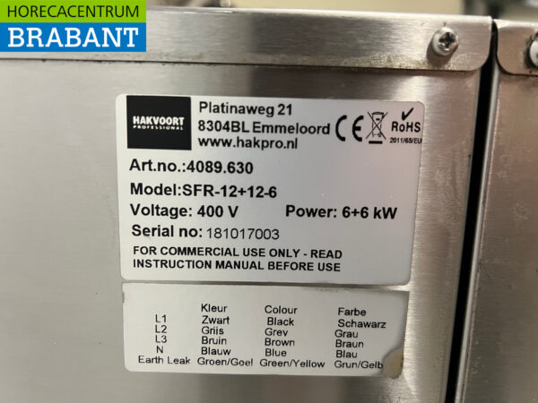 Stainless steel Mareno Double Fryer 2 x 10 liters 400V Horeca (kopie) - Image 6