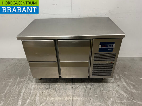 Stainless steel Ecofrost Refrigerated Workbench 2 drawers and 1 door 136 cm 230V Horeca (kopie)