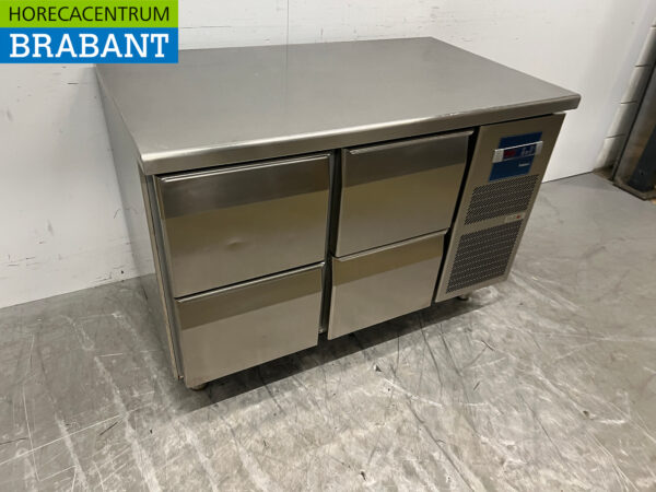 Stainless steel Ecofrost Refrigerated Workbench 2 drawers and 1 door 136 cm 230V Horeca (kopie) - Image 3