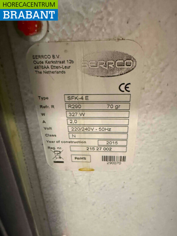 Serrco SFK-4E-L Barrel cooler Barrel cooler 2024! 88 cm 230V Horeca (kopie) - Image 5