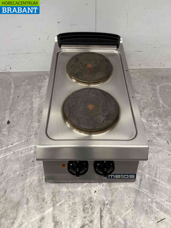 Stainless steel Olis 2 burner electric stove stove 40 cm 400V Horeca - Image 2