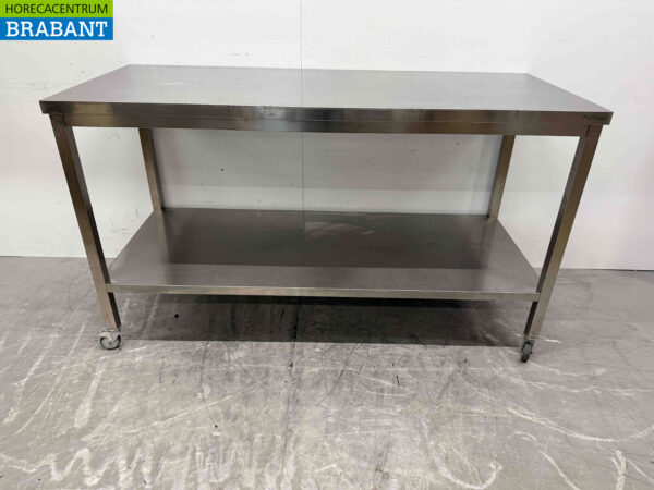Mobile Work Table 170 x 70 x 98 cm Catering