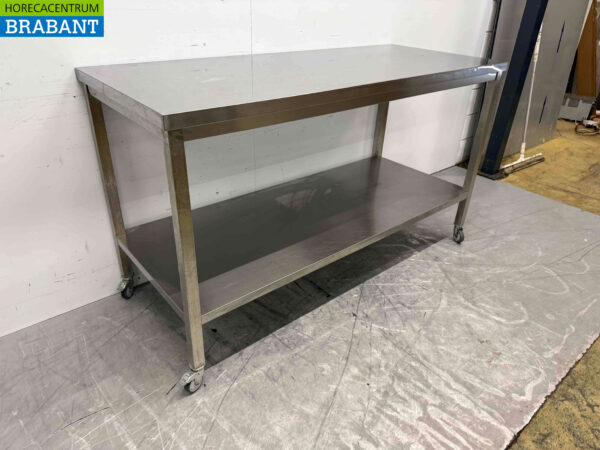 Mobile Work Table 170 x 70 x 98 cm Catering - Image 2