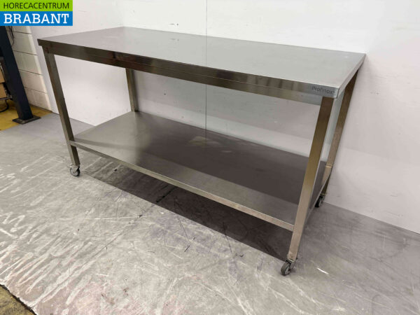 Mobile Work Table 170 x 70 x 98 cm Catering - Image 3