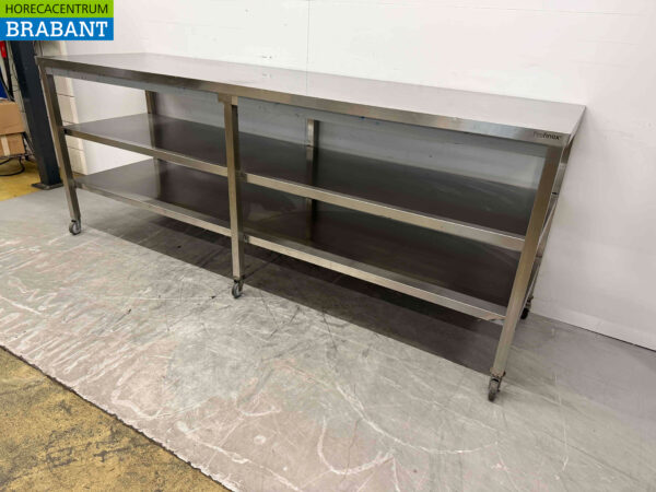 Mobile Work Table 250 x 70 x 98 cm Catering - Image 3