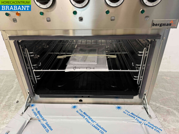 Stainless steel MBM 4 burner electric stove stove with oven 70 cm 400V Horeca - Image 5