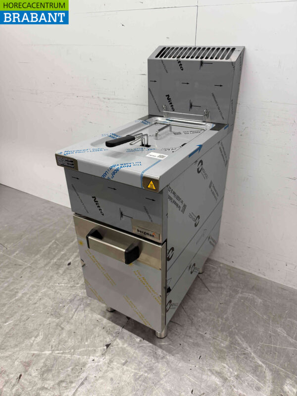 MBM stainless steel deep fryer 14 liters 13 kW GAS Catering - Image 3