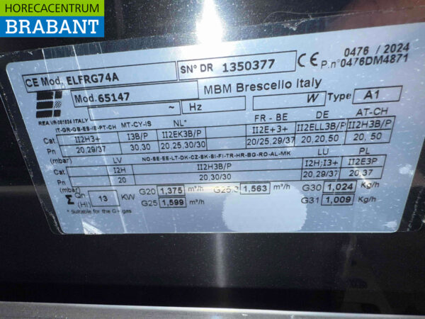 MBM stainless steel deep fryer 14 liters 13 kW GAS Catering - Image 6
