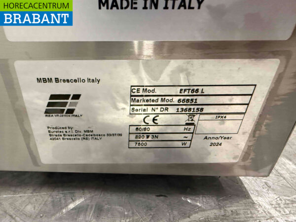 MBM stainless steel griddle 60 cm 400V Horeca - Image 5