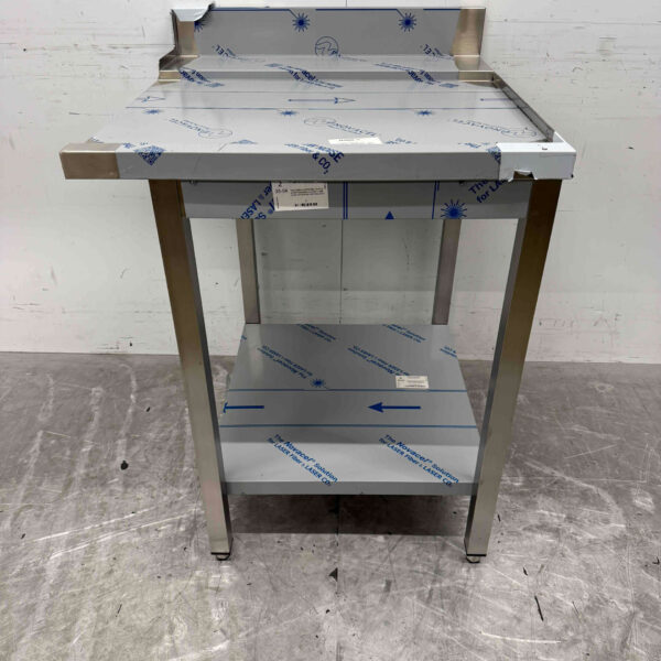 Stainless Steel Drainage Table T.B.V. Slide Through Dishwasher 70 cm Horeca