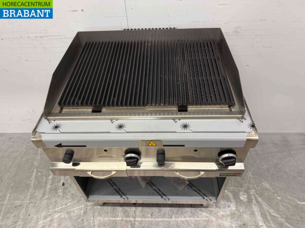 MBM stainless steel Lava grill 80 cm GAS Catering - Image 5