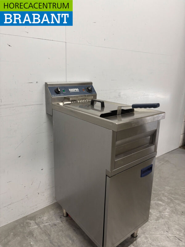 Stainless steel deep fryer 12 liters 400V Horeca - Image 3