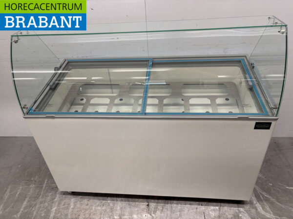 Mobile Combisteel Tenerife Scoop ice cream display case 10 trays 230V Horeca - Image 4