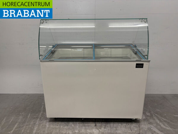 Mobile Combisteel Java Scoop ice cream display case 8 trays 230V Horeca