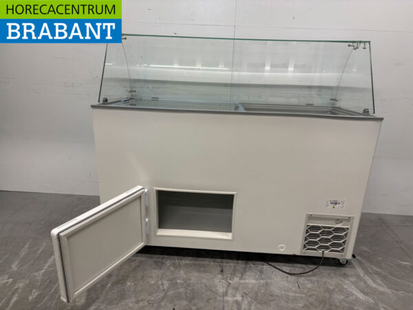 Mobile Combisteel Tenerife Scoop ice cream display case 10 trays 230V Horeca - Image 5