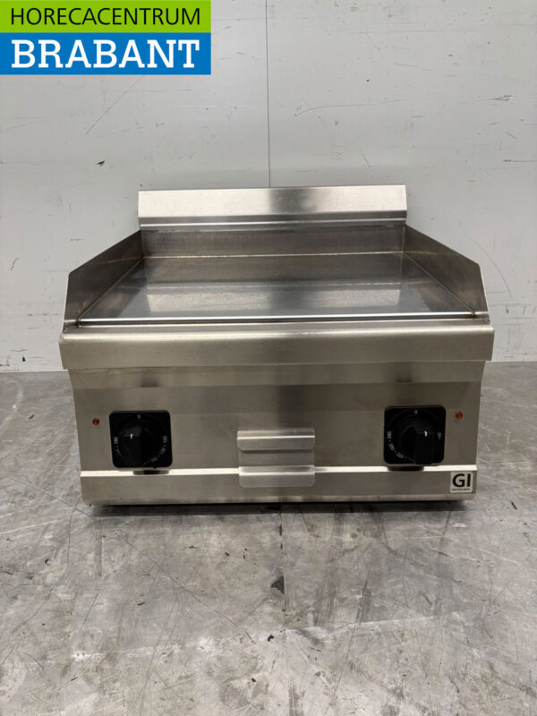 Stainless steel Grill Plate Smooth griddle 60 cm 400V Horeca