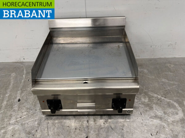 Stainless steel Grill Plate Smooth griddle 60 cm 400V Horeca - Image 4