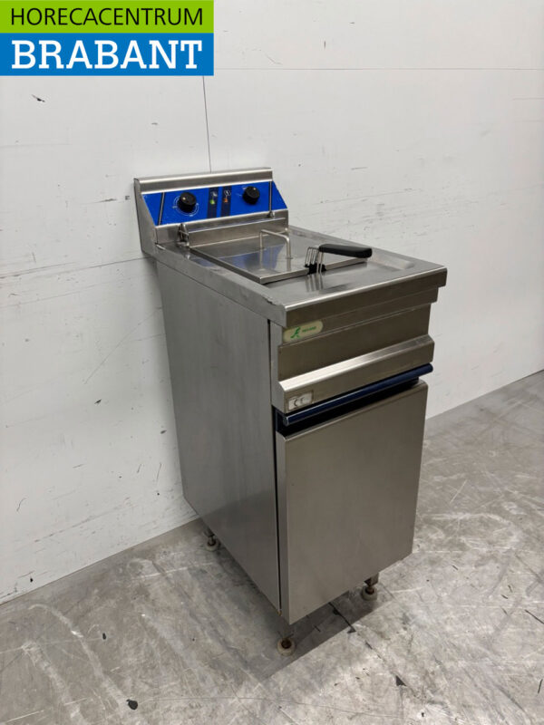 Stainless steel deep fryer 12 liters 400V Horeca - Image 3