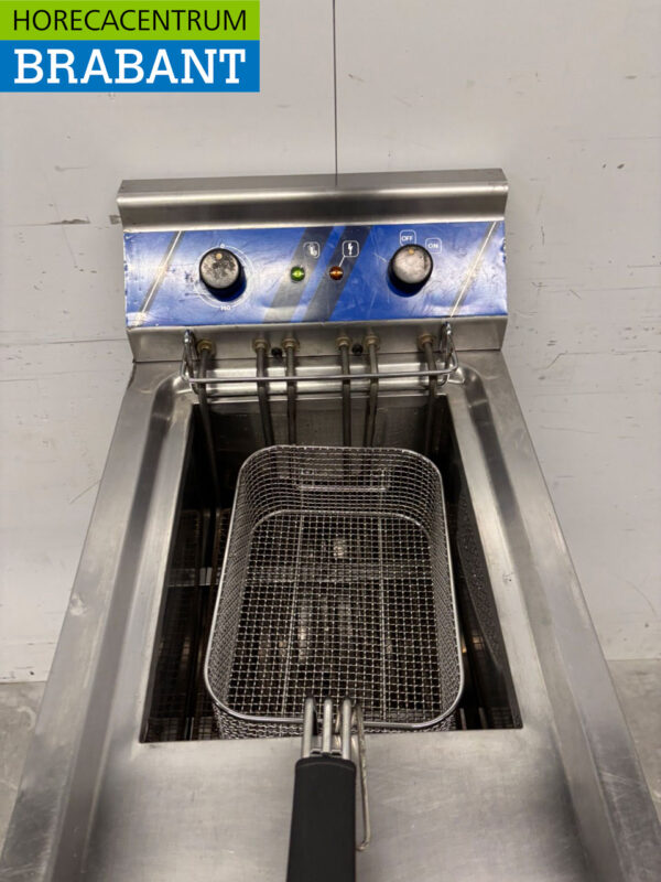Stainless steel deep fryer 12 liters 400V Horeca - Image 5
