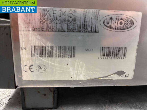 Stainless steel Unox XF043 Domenica Hot air oven 230V Horeca - Image 6