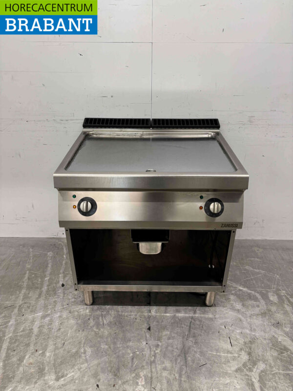 Stainless steel Zanussi Griddle Smooth griddle 80 cm 400V Horeca