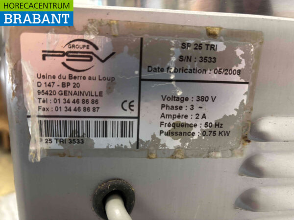 Stainless steel PSV Villa 25 Stuffing can stopper sausage filler 25 ltr 400V Butchery Catering - Image 5