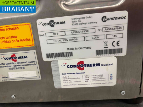 Stainless steel Convotherm AR8 Hot air oven 7x 38/30 cm 230V Horeca - Image 6