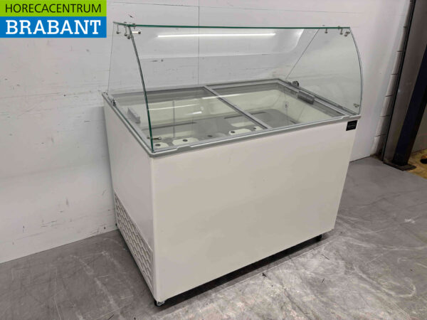 Mobile Combisteel Java Scoop ice cream display case 8 trays 230V Horeca - Image 2