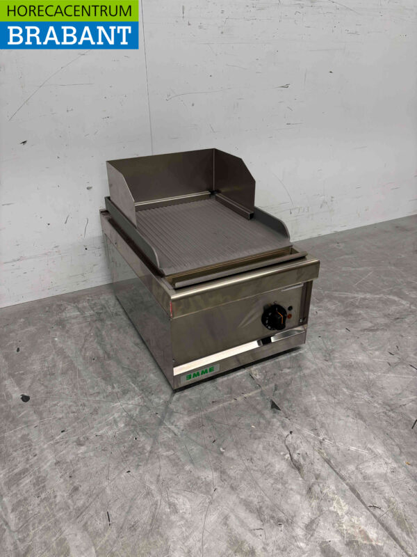 Stainless steel Giga Grill Plate Fluted griddle 40 cm 400V Horeca - Image 2