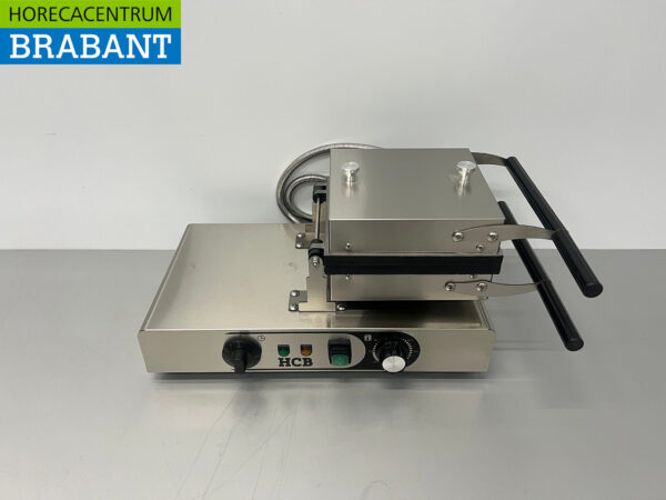 HCB stainless steel tilting waffle iron with timer 230V Catering - Image 5
