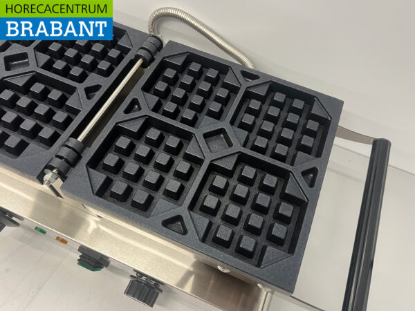 HCB stainless steel tilting waffle iron with timer 230V Catering - Image 7
