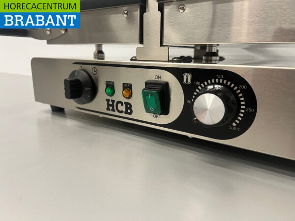 HCB stainless steel tilting waffle iron with timer 230V Catering - Image 8