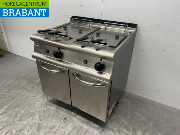 Stainless steel Baron Double Fryer fryer 2 x 15 liter 26 kW Propane Catering - Image 2
