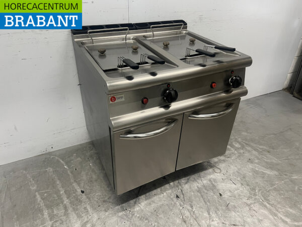 Stainless steel Baron Double Fryer fryer 2 x 15 liter 26 kW Propane Catering - Image 3