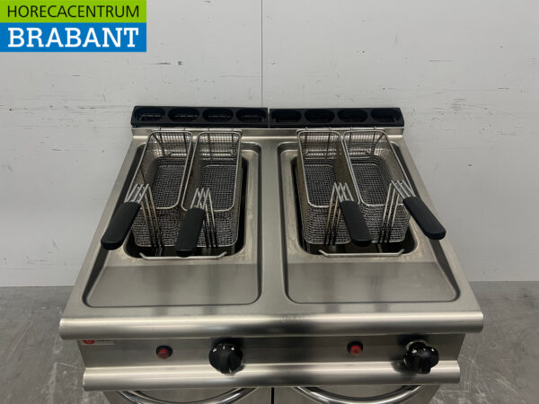 Stainless steel Baron Double Fryer fryer 2 x 15 liter 26 kW Propane Catering - Image 4