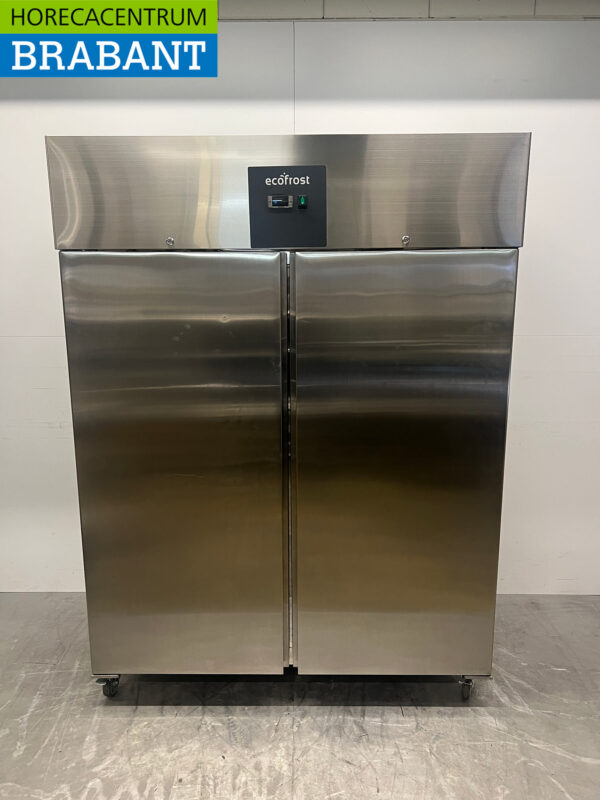 Stainless steel Ecofrost Double-door 2-door Freezer Freezer cabinet 1410 liters 230V Horeca