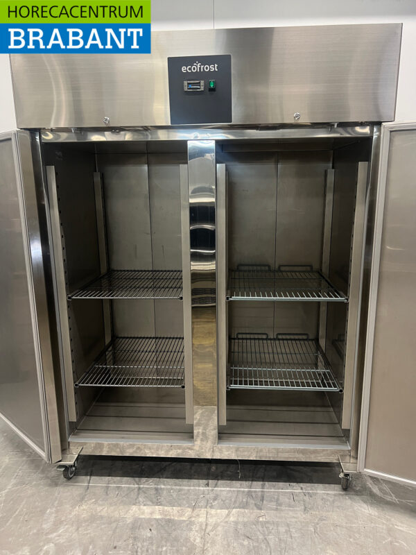 Stainless steel Ecofrost Double-door 2-door Freezer Freezer cabinet 1410 liters 230V Horeca - Image 4