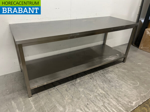Stainless Steel Work Table 200 x 70 x 83.5 cm Catering - Image 3