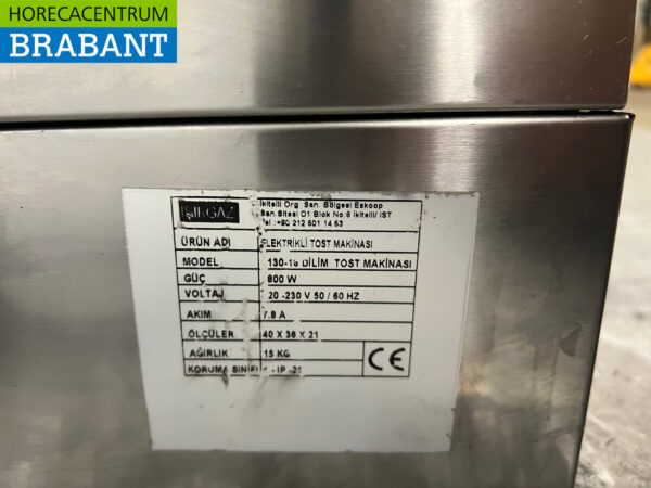 Stainless steel Paninigrill Contact Grill Ribbed 230V Catering - Image 5