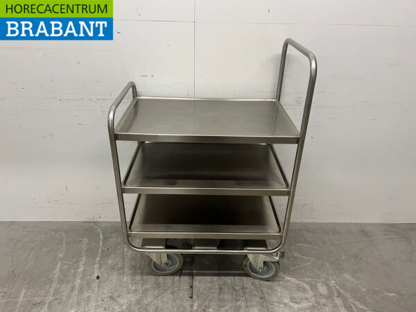 Stainless steel Serving Trolley 3 tiers 82.5 cm Catering