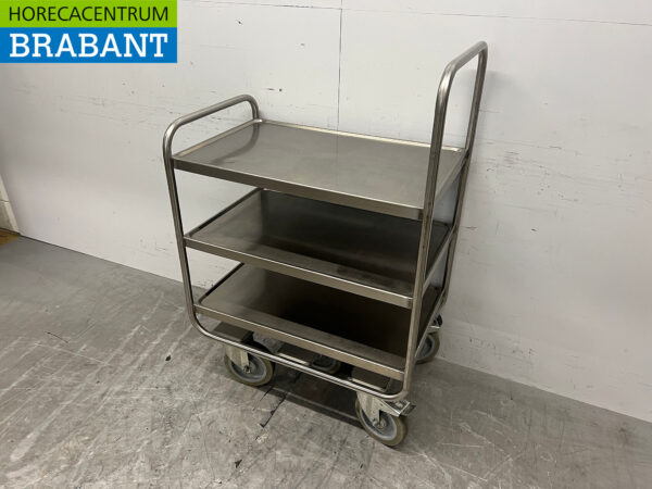Stainless steel Serving Trolley 3 tiers 82.5 cm Catering - Image 2