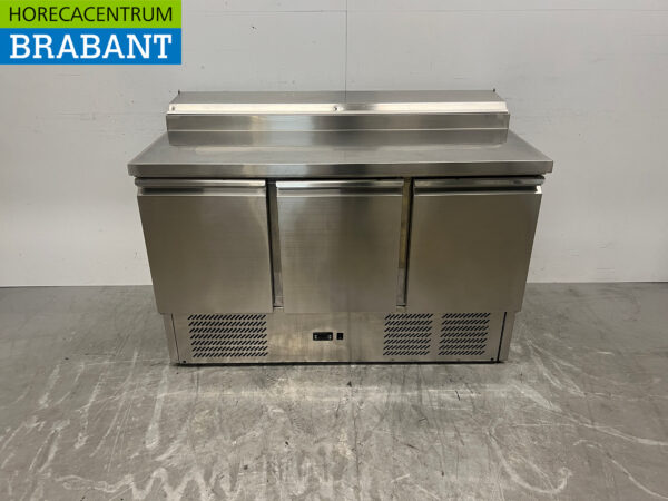Stainless steel Amitek Saladette Refrigerated Workbench 8 x 1/6 GN 230V Horeca