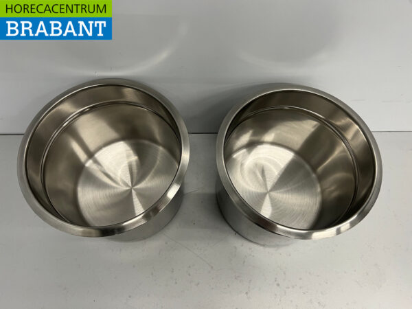 Stainless steel Hotpot insert for Bain Marie 2 x 6 liters Horeca - Image 4