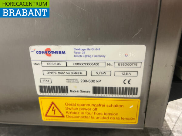 Stainless steel Convotherm OES 6.06 Combi steamer 6 x 1/2 GN 400V Horeca - Image 8
