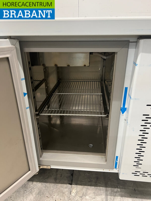 Stainless steel Asber Refrigerated Workbench 2 doors 134,2 cm 230V Horeca - Image 4