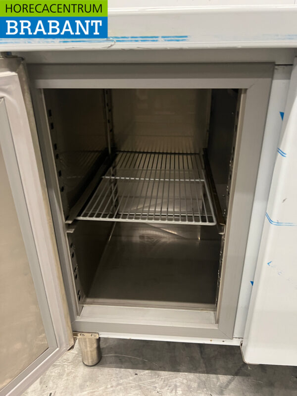 Stainless steel Asber Refrigerated Workbench 2 doors 134,2 cm 230V Horeca - Image 5