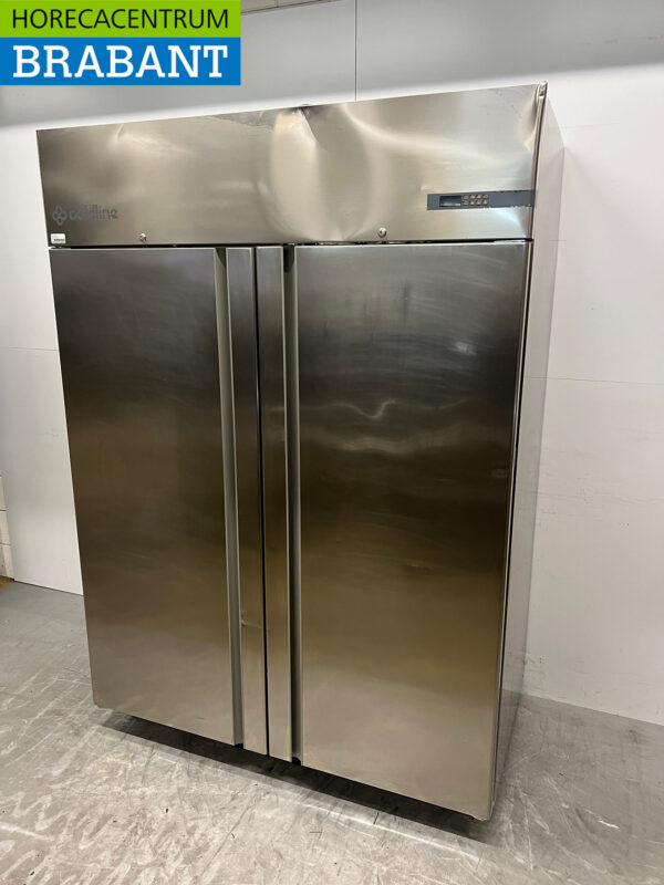 Stainless steel Coldline Double Door Freezer 1400 liters 230V Horeca - Image 2