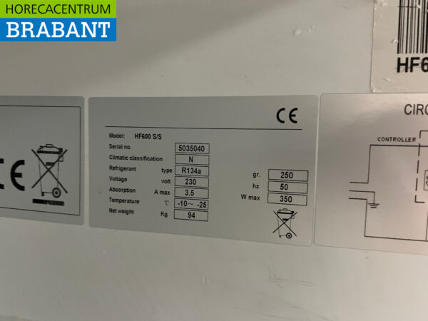 Stainless steel Maxxfrost Freezer 600 liters 230V Horeca - Image 5